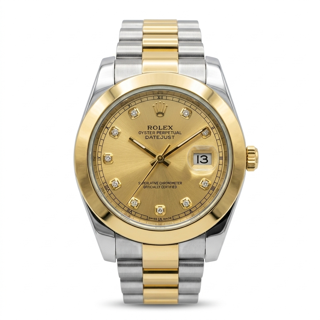 Rlx DateJust Golden Plain
