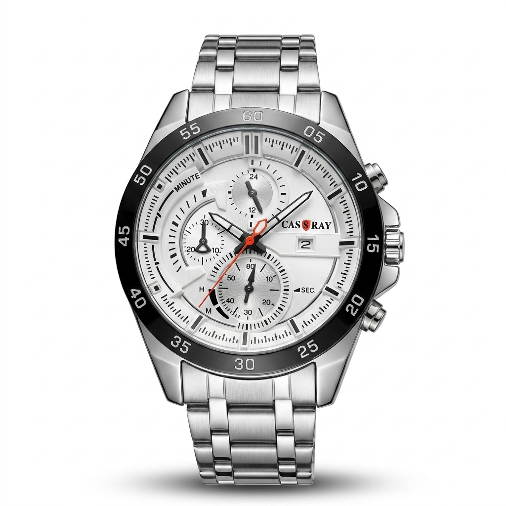 Cassray White Stainless Steel Watch